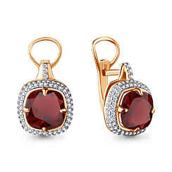 Серьги гр 4442303А (Au585) гран ф