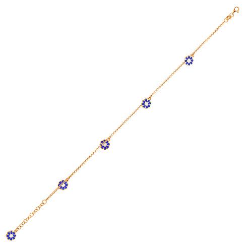 Браслет шт 2058017/9п бг-в эм (Ag 925)